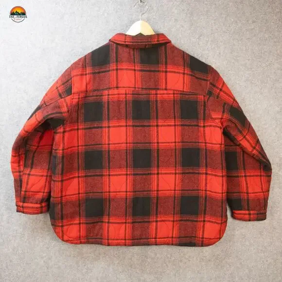 Maurices Button-Up Jacket Red Black Plaid Fleece Lined Shacket Plus Women's 2XL - Picture 3 of 10